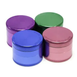 63mm Herb Grinder Space Case Grinders 4 Piece Tobacco Cursher Triangle Scraper Aluminium Alloy Material CNC Cigarette Detector Grinding