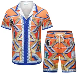 Camisa de botão de seda camisa camisa havaiana camisas casuais ternos masculinos terno camisa designer vestido camisa fshion solto camisa masculina vestido de luxo ternos de manga curta homens