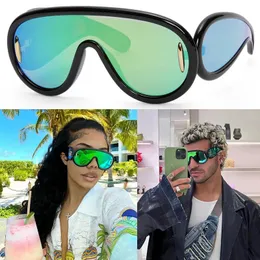 Womens Mens Beach Sunglasses Wave Mask Sunglasses In Acetate