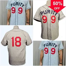 Xflsp GlaA3740 Calgary Purity 99 1946 Road Jersey Qualsiasi giocatore o numero Punto cucito Tutte le maglie da baseball cucite di alta qualità