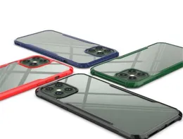 Clear Acrylic Hybrid Phone Cases for iPhone 14 Pro Max Samsung Galaxy A14 M13 S22 Plus Ultra A33 A73 Google Pixel 7 stötsäker Har3118522