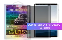 Privacy Tempered Glass Anti Spy for Samsung Galaxy S22 S21 S9 S8 PLUS Note 20 Case Friendly Antispy Curved Protector Film for not6505943