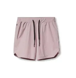 Lulu-Shorts für Herren, Yoga, Sport-Shorts, fünfte Hose, Outdoor-Fitness, schnell trocknend, Reißverschlusstasche auf der Rückseite, Lulus, einfarbig, lässig, Laufen, lululemens Jogginghose