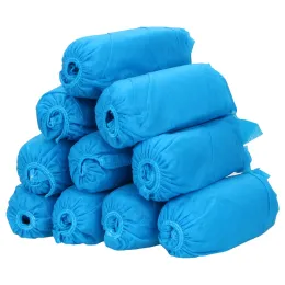 Disposable Anti-Slip Shoe Covers, Breathable Dustproof Elastic Band Non-Woven Fabric Overshoes for ztp Outdoor Use