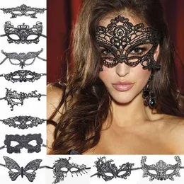 Sleep Masks Sexy Cosplay Toy Costumes Women Lace Party Nightclub Queen Eye Mask Erotic Lingerie Masquerade Venetian Carnival Anonymous Mardi J230602
