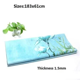Toalha de cobertor de ioga com impressão 3D Micro Fibra Antiderrapante tecido de camurça macia para treino de pilates tapete de pilates ao ar livre praia camping toalha de dormir portátil