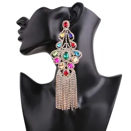 Dangle Chandelier Long Tassel Earrings Drop Earring for Women Statement Crystal Dangle Earrings Fashion Jewelry Wholesale 230602