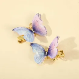 2PCS Hair Accessories 6pcs/Set Butterfly Clips spinki do włosów klips