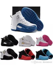 Children 039S 12 Basketball Shoes Kids Athletic Sports Shoes For Boy Girls Shoes Size 28 35 with logo9222482