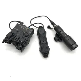 SOTAC Tactical Airsoft Nylon DBAL A2 Vermelho/Verde Laser Luz Branca M300 Lanterna Interruptor de controle duplo Luz de caça vermelha