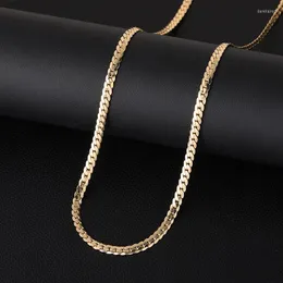 Chains Gold Color Link Chain Choker Necklace For Women Men Punk Pendant Party Jewelry 2023