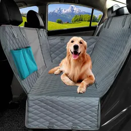 يغطي مقعد السيارة غطاء الكلب مقاوم للماء الحيوانات الأليفة الحاملة أرجوحة الخلفية الخلفية الظهر الحامي السلامة لوسادة الكلاب