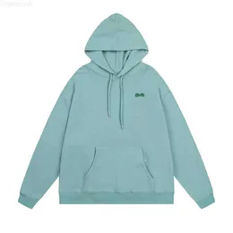 Sudadera con capucha para hombre Sudadera clásica bordada Cuello redondo París Moda Algodón Casual Pareja Sudaderas con capucha Color sólido I6ne