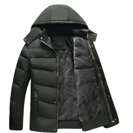 QNPQYX New Mens Down Jacket Winter Coat Hooded Jackets Men Outdoor Fashion Casual Hooded Thicken Cheap Down Jackets XL-5XL