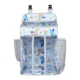 Blöja hinkar fyller på blöja staplare för baby flicka boy essentials förvaring vagga väska spjälsäng hängande sängkläder set påse arrangör 42x27cm 230603