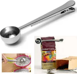 Café de acero inoxidable multifuncional de Navidad para medir la cucharada con clip de bolsas sellado té té herramienta de cocina 2384228