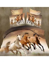 3D Animal Horse Twin King Full Double Set Bedclothes Bedspread Pillowcase Duvet Cover Bedding Set Gj3Nc9991517