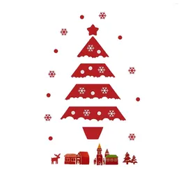 Naklejki ścienne drzewo Boże Narodzenie Wyślij światła do dekoracji Pakiet DIY bez tkanin Mini Home Decor