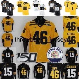 THR NCAA Iowa Hawkeyes Football Jersey 12 Cade McNamara Cooper Dejean Spencer Petras Jack Campbell Sam Laporta Riley Moss Seth Benson George Kittle Bob Sanders