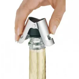 Stainless Steel Wine Stoppers Vacuum Sealed Wine Bottle Stoppers Plug Pressing Type Champagne Cap Cover Storage QH17