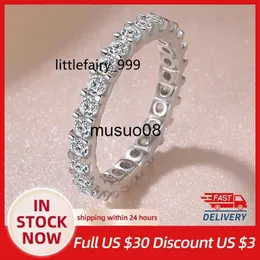 Band Rings S925 Silver Rings For Women Cubic Zirconia Ring Bridal Wedding Engagement Trendy Jewelry J230602