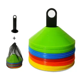 Balls 10pcs Cone Set Football Training Equipment for Kid Pro Disc Cones Agility Exercise Obstacles Avoiding Sport Training Accessories 230603