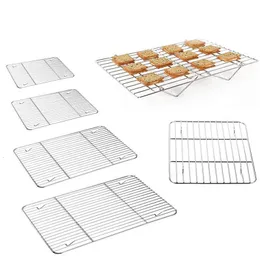 BBQ Outils Accessoires En Acier Inoxydable Tapis Net Grille Forme Carré Rectangle Grill Griller Maille Fil Cuisine En Plein Air 230603