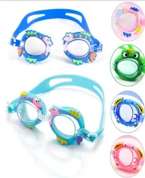 Kids Antifog Waterproof Swimming Goggles for Boys and Grils Cartoon Patter Diving Glasses With Earplugs Silicone Swimming Eyewear 1449199