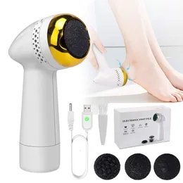 Trattamento del piede Pedicure elettrico Macchina liscia Rimozione del callo Piede di ricarica USB per file di smerigliatrice per talloni che assorbe la cura pulita portatile 230603