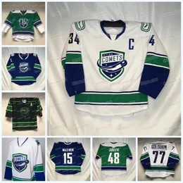 C2604 MITNESS UTICA COMETS HOCKEY JERSEY AHL CUSTAL WOMEN OUTH RYAN SCHMELZER Aarne Talvitie Nolan Foote Alexander Holtz A.J.グリア