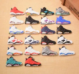 62 Styles Basketball Shoes Key Chain Rings Charm Sneakers Keyrings Keychains Hanging Accessories Novelty Fashion Sneakers9308227