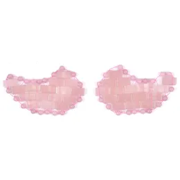 Sleep Masks Rose Quartz Eye Mask Mini Jade Sleep Mask gjord av 100% Natural Jade Stone Cooling Eye Mask for Facies Puffy Eyes Anti-Aging