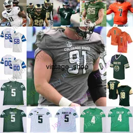 Vin Colorado State Football Jersey NCAA College Kelly Stouffer Todd Centeio Nate Craig-Myers Scott Patchan Brandon Hickerson-Rooks