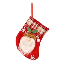 Kadın çorap çorapları Noel dekoratif hediye çantası ağacı dekorasyonu