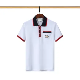 camisetas de verão polos de manga curta com estampa de letras polo solto camisetas masculinas designer causal para roupas masculinas Tops M-3XL-F2