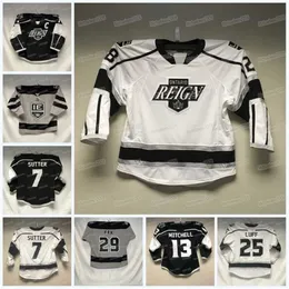 C2604 WMitNess Ontario Reign Hockey Jersey AHL T.J. Tynan Martin Frk Tyler Madden Vladimir Tkachev Sean Durzi Gabriel Vilardi Samuel Fagemo