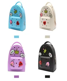Customized Unique Shaped Useful Silicone school bags New Design Waterproof Silicone Backpack With Cute Candy Color 2pcs set big an3677493