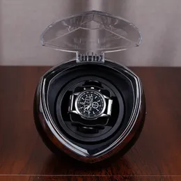시계 박스 케이스 자동 시계 용 싱글 시계 와인 더 먼지 방향 방지 음소거 모터 럭셔리 디스플레이 박스 시계 주최자 라이트 230603