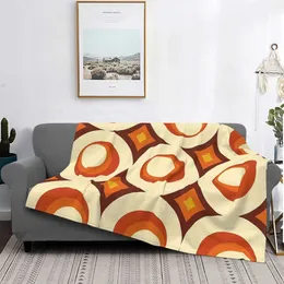 Blankets Swaddling Mid Century Modern Splash Throw Blanket for Sofa Bed Couch Chair Soft Fleece Blanket Cozy Retro Blanket for Adults Kids Pet 230603