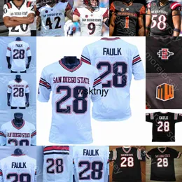 Wsk San Diego State Aztecs Football Jersey NCAA College Marshall Faulk Williams Jordon Brookshire Greg Bell Bellinger McMorris Johnson Hawkins McDonald Fountain