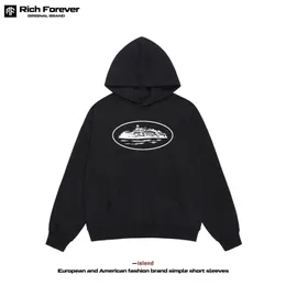 Moletom com capuz de grife Suéteres com capuz oversize casaco solto masculino Marca de moda europeia e americana para outono e inverno suéter casual top masculino Vendas de fábrica