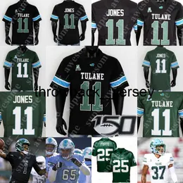 Thr Tulane Yeşil Dalga Futbol Forması Justin Ibieta Iverson Celestine Michael Pratt Jaetavian Toles Tyrick James Tyjae Spears Phat Watts Cameron Carroll Nick Ander