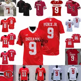 WSK Custom Indiana Hoosiers Football Jersey NCAA College Michael Penix JR Stevie Scott III Ty Fryfogle Chris Beaty Peyton Ramsey Whop Philyor Stallings IV Hendersho