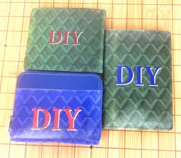 Coin Purses Wallets men women high quality Holders cowhide ID Card Holder With Box DIY Do It Yourself handmade Customized personalized