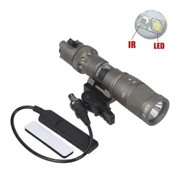 Taktisk M323V IR-ficklampa Vit LED-ljus 500 Lumen IR Infraröd utgång med fjärrbrytare och QD-montering Hunt Scouts