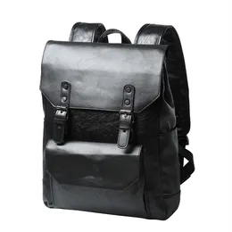 Vintage Faux Leather Backpack Schoolbag Rucksack College Bookbag Laptop Computer Casual Daypack Travel Bag Satchel Bags for Me233r