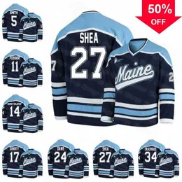 MAG 34 EDUARDS TRALLMAKS Maine Black Bears College Hockey Jersey Adam Dawe Jacob Schmidt Svejstrup Mitchell Fossier Patrick Shea Ryan Smith Tim