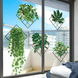 Wall Stickers shijuekongjian Green Plant Vinyl DIY Leaves Mural Decals for Living Room Kids Bedroom Kitchen Home Decoration 230603