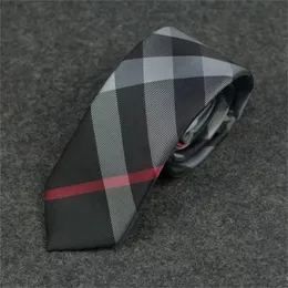 Brand Men's Tie Silk Necktie Luxury Dark Jacquard Classic Woven Party Wedding Business Formal Fashion Stripe Design box suit Tie
