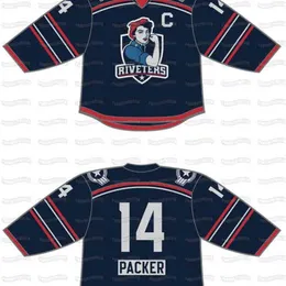 C2604 C202 Metropolitan Riveters 2021 22 Hockey Jersey Men Women Youth Custom Any